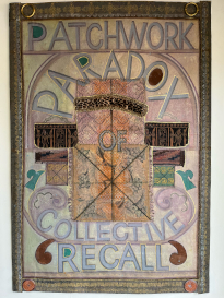 Artist Karin Linder piece titled Patchwork Paradox of Collective Recall