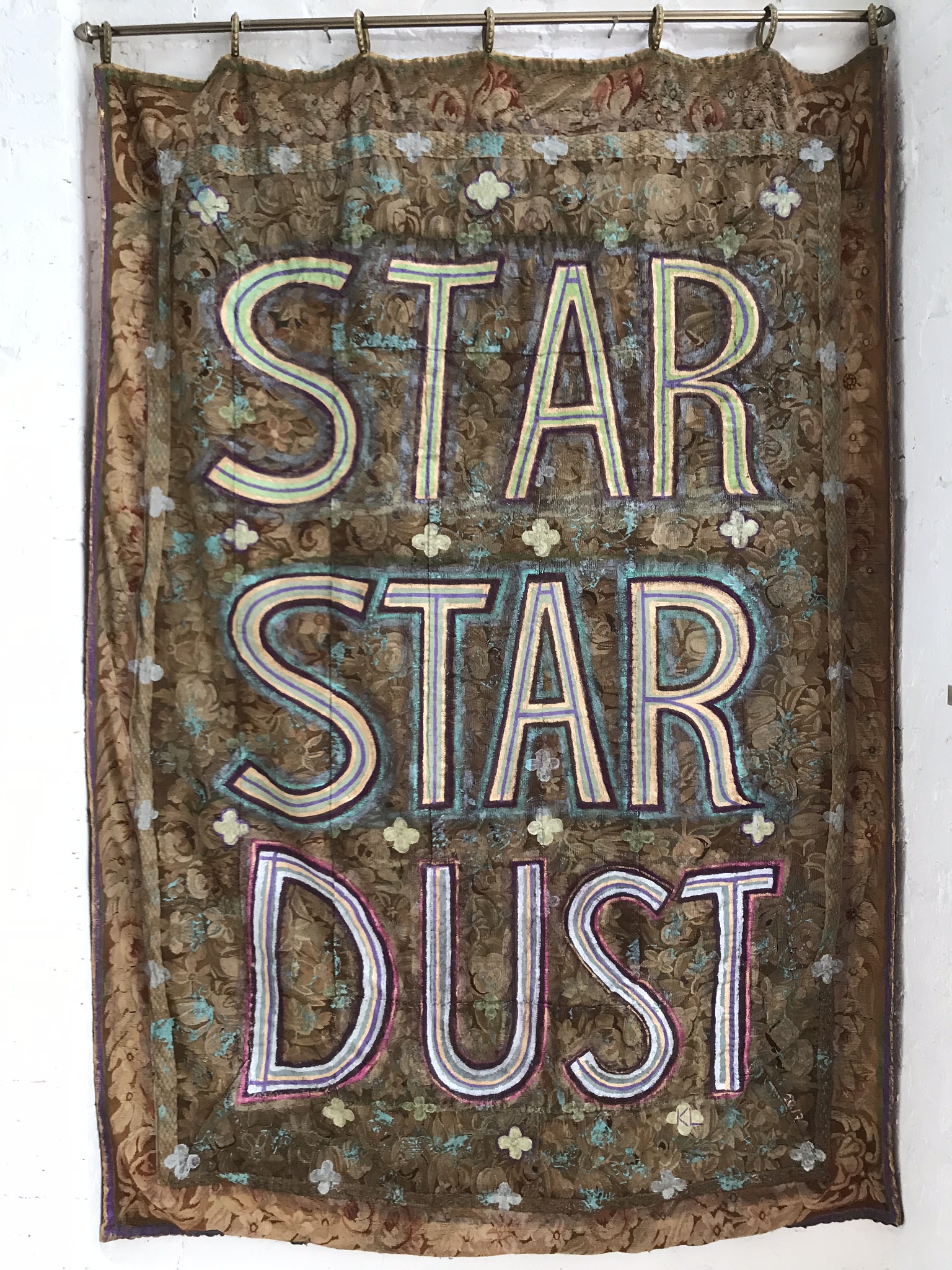 Star Dust mixed media art